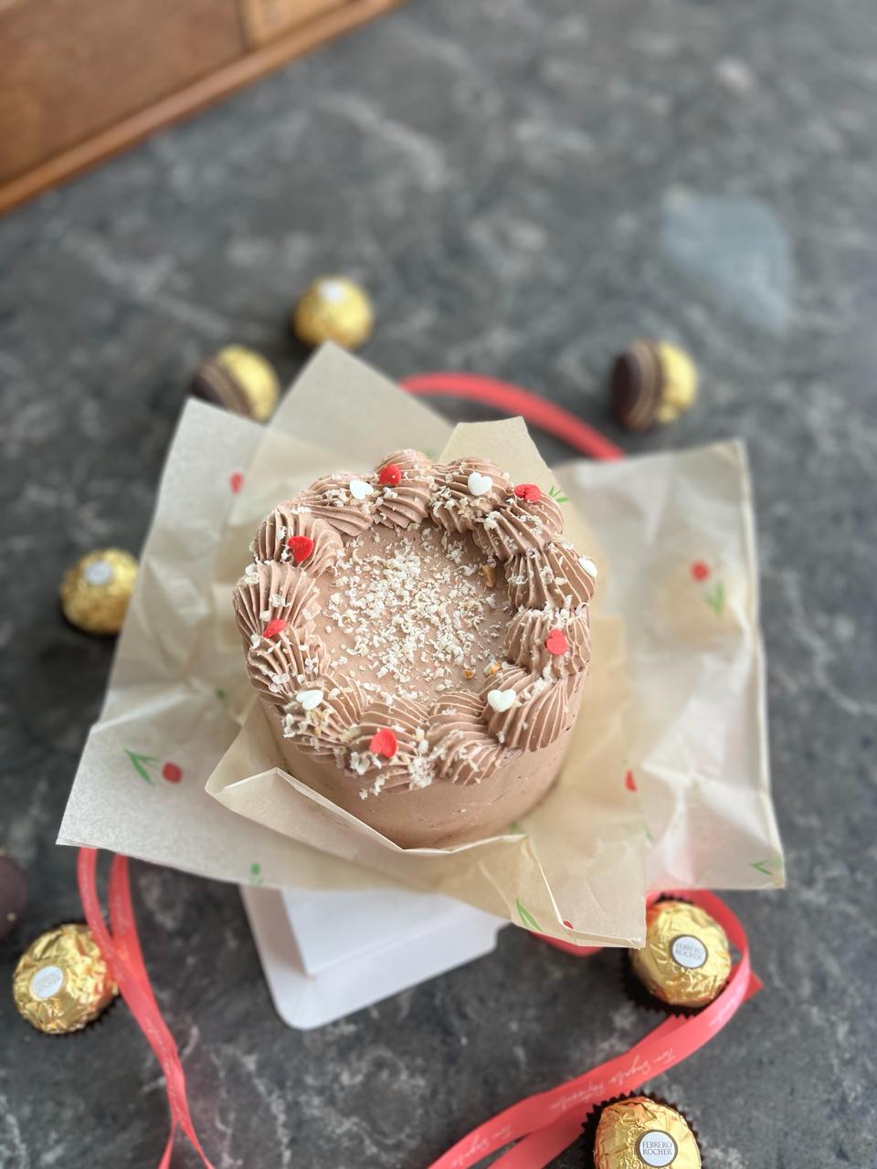 Ferroro Rocher Mini Ferrero Rocher Mini Cake – Two Sugars Patisserie